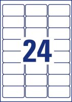 AVERY Zweckform abziehsichere Folienetiketten L6146-20 weiß 63,5 x 33,9 mm, 20 Blatt