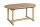 Garden Pleasure Gartentisch SOLO braun oval 95,0 x 160,0 / 210,0 x 75,0 cm