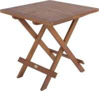 Garden Pleasure Gartentisch CLEVELAND braun quadratisch 50,0 x 50,0 x 50,0 cm