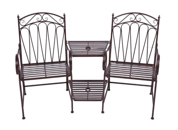 Garden Pleasure Gartenbank RINJANI 950467 rostbraun Metall 157,0 cm  ( 950467 )