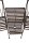 Garden Pleasure Gartenbank RINJANI 950467 rostbraun Metall 157,0 cm  ( 950467 )