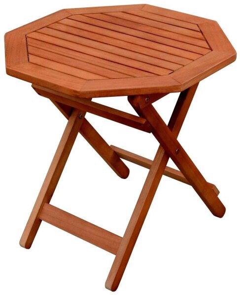 Garden Pleasure Gartentisch MAYFIELD braun achteckig 50,0 x 50,0 x 50,0 cm