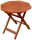 Garden Pleasure Gartentisch MAYFIELD braun achteckig 50,0 x 50,0 x 50,0 cm