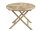Garden Pleasure Gartentisch SOLO braun rund 90,0 x 90,0 x 75,0 cm