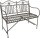 Garden Pleasure Gartenbank MANGAN 950507 schwarzbraun Metall 106,0 cm
