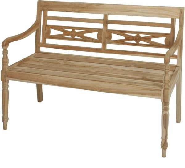 Garden Pleasure Gartenbank SUMATRA 940228 braun Holz 120,0 cm
