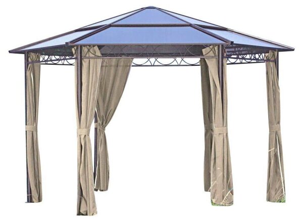 Garden Pleasure Pavillon SALMON 6-eckig, anthrazit, 1 St.