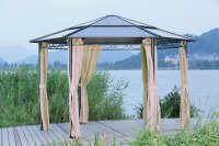 Garden Pleasure Pavillon SALMON 6-eckig, anthrazit, 1 St.