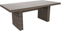 Garden Pleasure Sitzgruppe BORDEAUX dunkelgrau, schwarz Kunststoff, Metall, 9-teilig