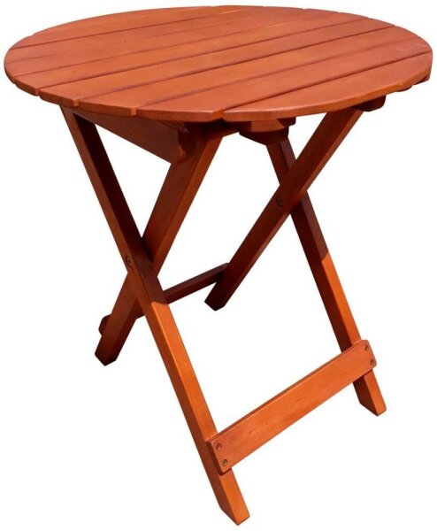 Garden Pleasure Gartentisch HANFORD braun rund 45,0 x 45,0 x 50,0 cm