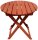 Garden Pleasure Gartentisch HANFORD braun rund 45,0 x 45,0 x 50,0 cm