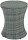 Garden Pleasure Gartentisch MUMBAI dunkelgrau rund 45,0 x 45,0 x 55,0 - 85,0 cm