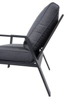 Garden Pleasure Sitzgruppe VICTORIA dunkelgrau, anthrazit Kunststoff, Metall, 12-teilig