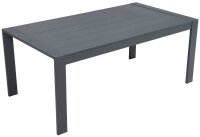 Garden Pleasure Sitzgruppe VICTORIA dunkelgrau, anthrazit Kunststoff, Metall, 12-teilig