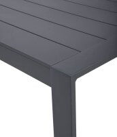 Garden Pleasure Sitzgruppe VICTORIA dunkelgrau, anthrazit Kunststoff, Metall, 12-teilig
