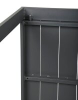 Garden Pleasure Sitzgruppe VICTORIA dunkelgrau, anthrazit Kunststoff, Metall, 12-teilig