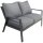 Garden Pleasure Sitzgruppe VICTORIA dunkelgrau, anthrazit Kunststoff, Metall, 12-teilig