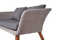 Garden Pleasure Sitzgruppe ARONA dunkelgrau, braun Kunststoff, Metall, 12-teilig
