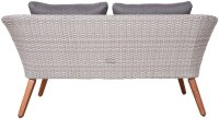 Garden Pleasure Sitzgruppe ARONA dunkelgrau, braun Kunststoff, Metall, 12-teilig