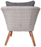 Garden Pleasure Sitzgruppe ARONA dunkelgrau, braun Kunststoff, Metall, 12-teilig