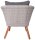 Garden Pleasure Sitzgruppe ARONA dunkelgrau, braun Kunststoff, Metall, 12-teilig
