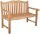 Garden Pleasure Gartenbank ROMANG 940262 braun Holz 120,0 cm