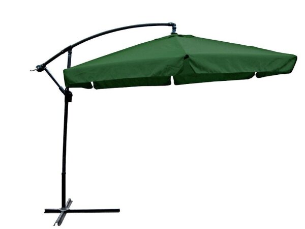 Garden Pleasure Sonnenschirm sechseckig, grün neigbar Ø 300,0 cm, 1 St.