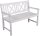 Garden Pleasure Gartenbank MALMÖ 985071 weiß Holz 120,0 cm  ( 985071 )