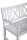 Garden Pleasure Gartenbank MALMÖ 985071 weiß Holz 120,0 cm  ( 985071 )