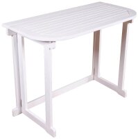 Garden Pleasure Gartentisch MANILA weiß rechteckig 76,0 x 100,0 x 50,0 cm
