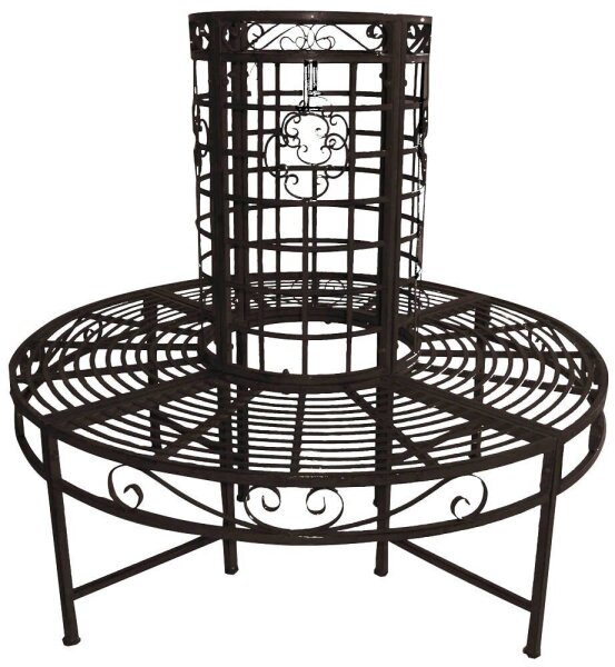 Garden Pleasure Baumbank LARISSA 950253 schwarz Metall 121,0 cm
