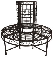 Garden Pleasure Baumbank LARISSA 950253 schwarz Metall...