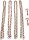 Garden Pleasure Hängebank AUGUSTA 985111 weiß Holz 130,0 cm