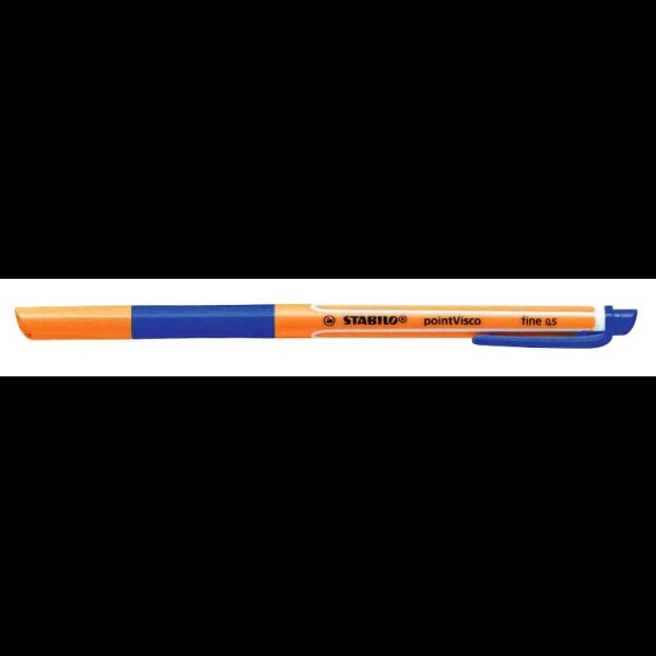STABILO pointVisco Gelschreiber orange 0,5 mm, Schreibfarbe: blau, 10 St.