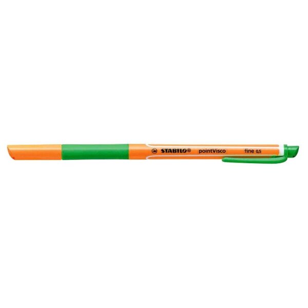 STABILO pointVisco Gelschreiber orange 0,5 mm, Schreibfarbe: grün, 10 St.