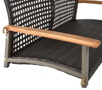 Garden Pleasure Hängebank CUNEO 970386 braun Kunststoff 114,0 cm