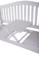 Garden Pleasure Gartenbank SINGAPUR 985074 weiß Holz 150,0 cm