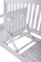 Garden Pleasure Gartenbank SINGAPUR 985074 weiß Holz 150,0 cm