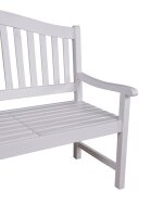 Garden Pleasure Gartenbank SINGAPUR 985074 weiß Holz 150,0 cm
