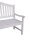 Garden Pleasure Gartenbank SINGAPUR 985074 weiß Holz 150,0 cm