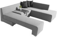 Garden Pleasure Loungesofa WELLINGTON, schwarz Kunststoff, Metall, 6-teilig  ( 305335 )