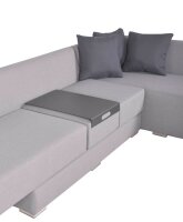 Garden Pleasure Loungesofa WELLINGTON, schwarz Kunststoff, Metall, 6-teilig  ( 305335 )