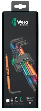 Wera Sechskantschlüssel-Satz BlackLaser 05073593001 9-teilig