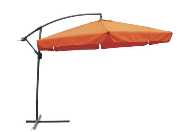 Garden Pleasure Sonnenschirm sechseckig, terrakotta neigbar Ø 300,0 cm, 1 St.