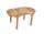 Garden Pleasure Gartentisch AMBON braun oval 45,0 x 90,0 x 50,0 cm