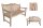 Garden Pleasure Gartenbank ROMANG 940263 braun Holz 150,0 cm