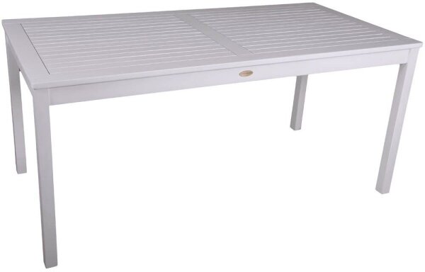 Garden Pleasure Gartentisch MALMÖ weiß rechteckig 80,0 x 165,0 x 75,0 cm