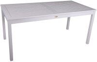 Garden Pleasure Gartentisch MALMÖ weiß rechteckig 80,0 x 165,0 x 75,0 cm
