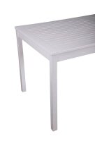 Garden Pleasure Gartentisch MALMÖ weiß rechteckig 80,0 x 165,0 x 75,0 cm