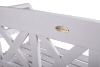 Garden Pleasure Gartenbank VANCOUVER 985075 weiß Holz 128,0 cm